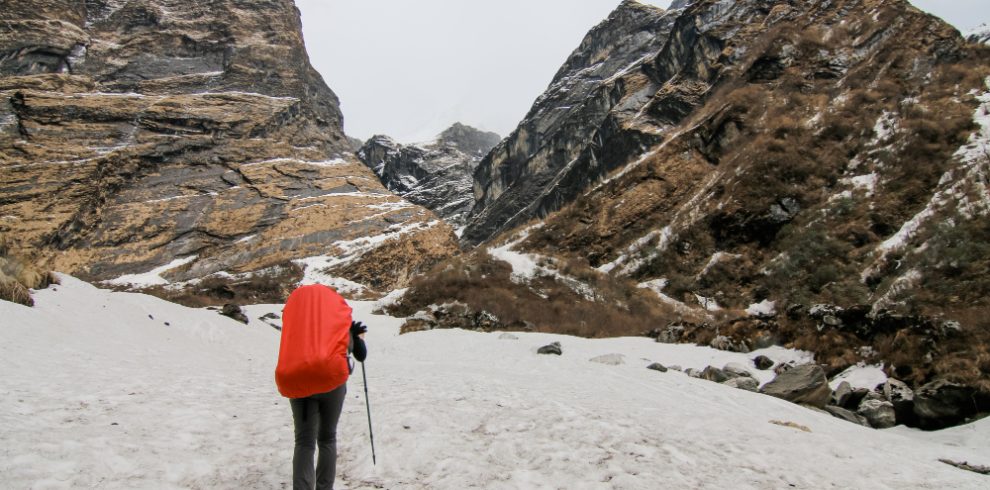 Nepal travel deals camping people cold hiking backpack